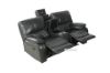 Picture of PASADENA Reclining Sofa (Grey) - 2 Seat with Storage Console, Drawer & LED Light (2RRC)