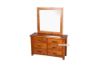 Picture of RIVERWOOD 6 DRW Dressing Table and Mirror *Rustic Pine
