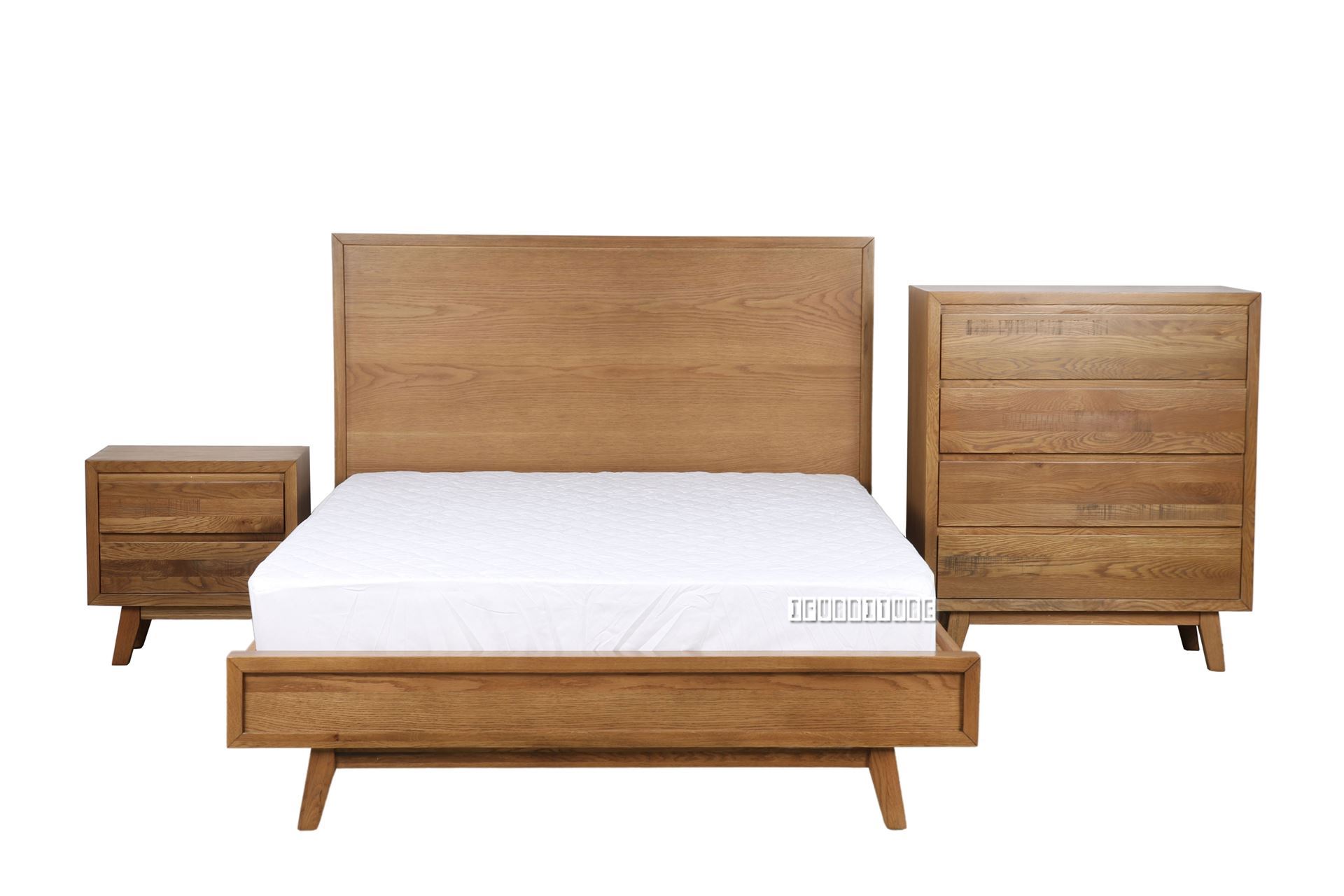 RETRO Oak Bed Frame in Queen/SUPER King Size *Maple