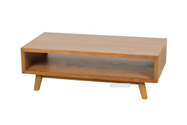 Picture of RETRO Oak Coffee Table With Open Shelf *Maple