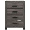 Picture of ROMNEY 4-Drawer Tallboy (Grey)