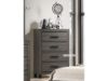 Picture of ROMNEY 4-Drawer Tallboy (Grey)