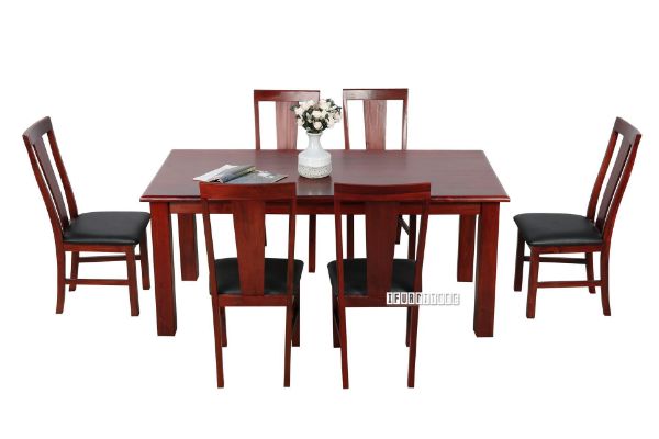 Picture of COTTAGE HILL 7PC Solid Pine Dining Set - 2.0M