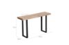 Picture of TASMAN Solid NZ Pine Wood 1.3M/1.5M Live Edge Console Table