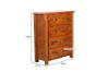 Picture of RIVERWOOD 4-Drawer Tallboy (Rustic Pine)