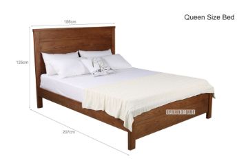 Picture of AURELIUS 4PC Oak Bedroom Combo in Queen/King Size