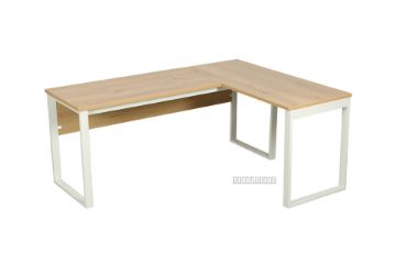 Picture of SOHO L Shape Writing Desk *Natural Oak and White