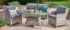 Picture of BARCELONA 4PC Aluminium Outdoor Lounge & Dining Set