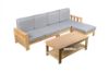 Picture of BOLEY Rubber Wood Sectional Sofa with Coffee Table (Beech and Grey)