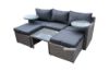 Picture of LEON Outdoor Lounge Wicker Sofa Set with 2 Rotating Glass Table