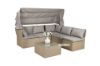 Picture of LAVAL Outdoor Lounge Modular Canopy Sofa Set with Adjustable Height Coffee Table