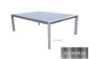 Picture of CARDIFF 220x150 Outdoor Aluminum Dining Table (White and Grey)