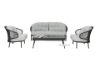 Picture of ENNA Woven Patio Sofa Set With Round ALUMINUM Frame *Grey
