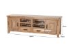 Picture of FRANCO 200 Solid NZ Pine Wood Entertainment Unit 