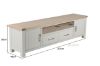 Picture of SICILY 201 2 DRW Large TV Unit *Solid Wood - Ash Top