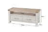 Picture of SICILY 115 2 DRW Small TV Unit Solid Wood - Ash Top