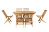 Picture of BALI 1.6M-2.4M/1.8M-2.4M Solid Teak Wood Extendable Outdoor Dining Set (7PC/9PC)