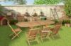 Picture of BALI 1.6M-2.4M/1.8M-2.4M Solid Teak Wood Extendable Outdoor Dining Set (7PC/9PC)