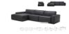 Picture of HAMMOND Sectional Feather Filled Genuine 100% Leather Modular Sofa (Charcoal Black)