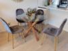 Picture of POLO Glass Round Dining Table - D120