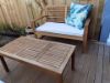 Picture of WATFORD 4PC Solid Acacia Wood Outdoor Lounge Sofa Set