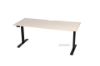 Picture of UP1 150/160/180 Height Adjustable Straight Desk (Oak Top with Black Legs)