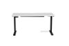 Picture of UP1  150/160/180 HEIGHT ADJUSTABLE STRAIGHT DESK *WHITE TOP BLACK BASE