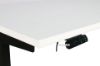 Picture of UP1  150/160/180 HEIGHT ADJUSTABLE STRAIGHT DESK *WHITE TOP BLACK BASE