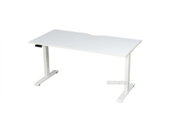 Picture of UP1 150/160/180 Height Adjustable Straight Standing Desk (White Top with White Base)