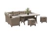 Picture of ALBANY Wicker Sectional Dining Outdoor Sofa Set (Beige)