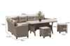 Picture of ALBANY Sectional Outdoor Dining Wicker Sofa Set