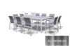 Picture of CARDIFF Outdoor Aluminum Stackable Dining Chair (White and Grey)