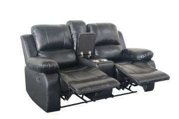 Picture of ROCKLAND Reclining Sofa (Black) - 3RRC+2RRC+1R Set