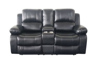 Picture of ROCKLAND Reclining Sofa (Black) - 2 (2RRC)