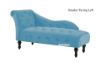 Picture of ZOE Velvet Flared Arm Chaise Lounge (Blue)