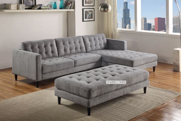 Picture of MELROSE Sectional Sofa with Ottoman *Light Grey