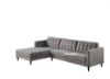Picture of MELROSE Sectional Sofa with Ottoman (Light Grey)