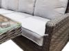 Picture of MANCHESTER Aluminum Frame Outdoor Corner Sofa Set With Ice Bucket & Stools