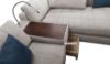Picture of WESTPORT Fabric Corner Sofa with Light and Console (Beige)
