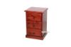 Picture of COTTAGE HILL Solid Pine 3-Drawer Bedside Table (Wine Red Colour)