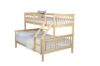 Picture of STARLET Single-Double Solid NZ Pine Bunk Bed Frame (Natural)