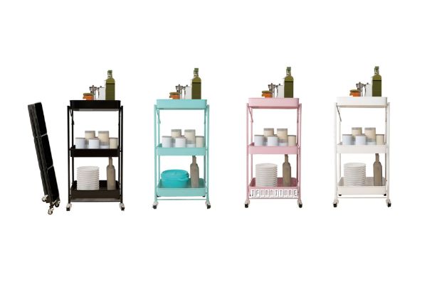 Picture of KRISTINA Foldable 3 Tier Wheel Trolley (Multiple Colours)