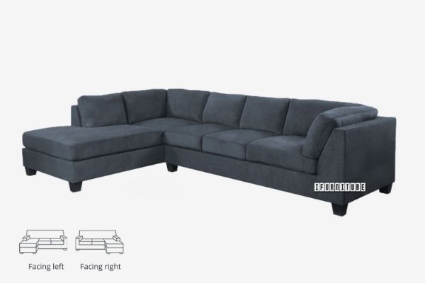 Picture of NEW NEWTON L-Shape Sofa (Dark Grey) - Facing Left 