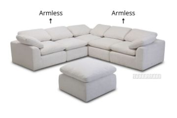 Picture of ALBERT Feather Filled  Armless Sofa