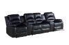 Picture of DANISH Home Theatre Air Leather Sofa (Black)