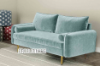 Picture of HENRY 3 Seat Sofa *Light Greyish Cyan Velvet