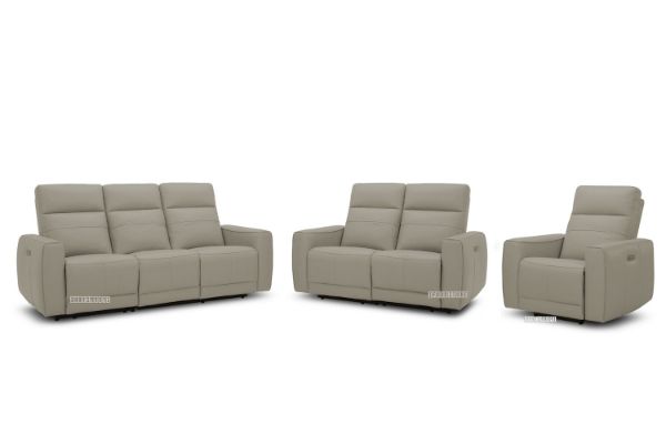 Picture of STORMWIND Beige - 3RR+2RR+1R Power Recliner Set