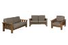 Picture of VENTURA 3/2/1 Seater Oak Sofa Range (Light Brown)