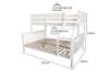 Picture of STARLET Single-Double Bunk Bed Frame (Solid Pine Wood)