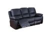 Picture of ABINGTON Reclining Genuine Leather Sofa (Black)
